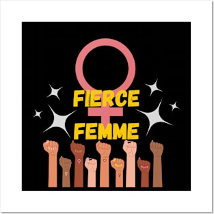 FIERCE FEMME Posters and Art